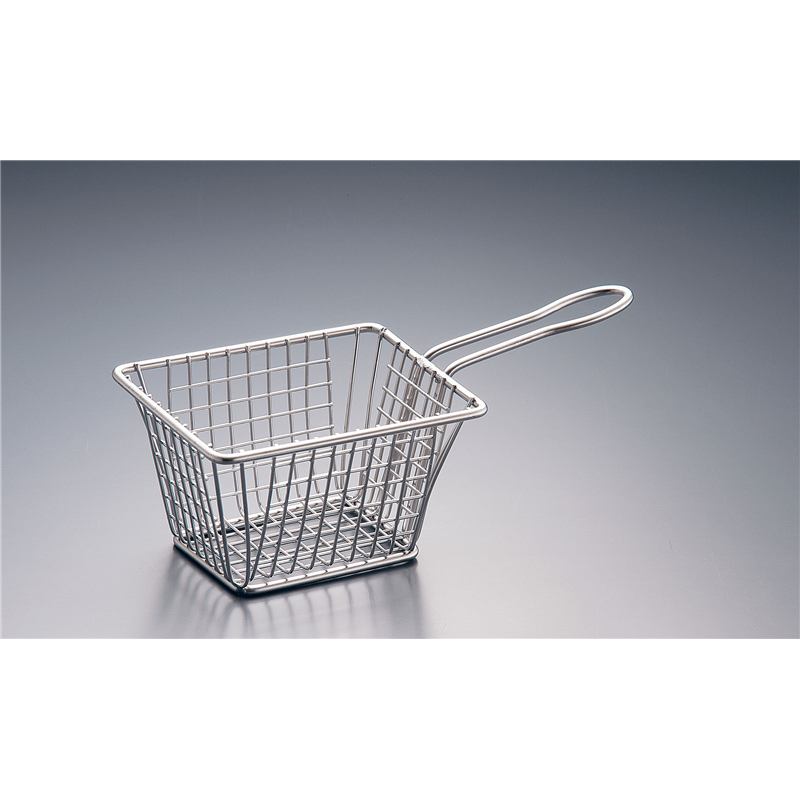 AM　ステンレス　ミニフライバスケット 正方形　小　FRYS443 1袋（ご注文単位1袋）【直送品】