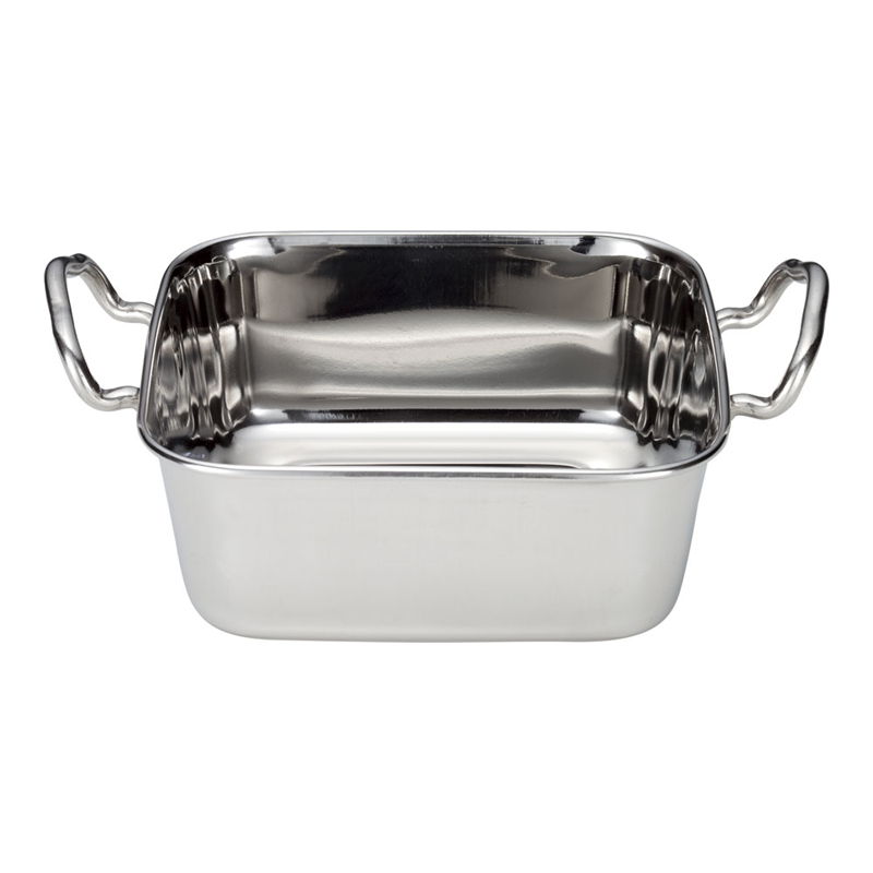 ステンレス プチローストパン 正方形 13cm 1個(ご注文単位1個)【直送品】