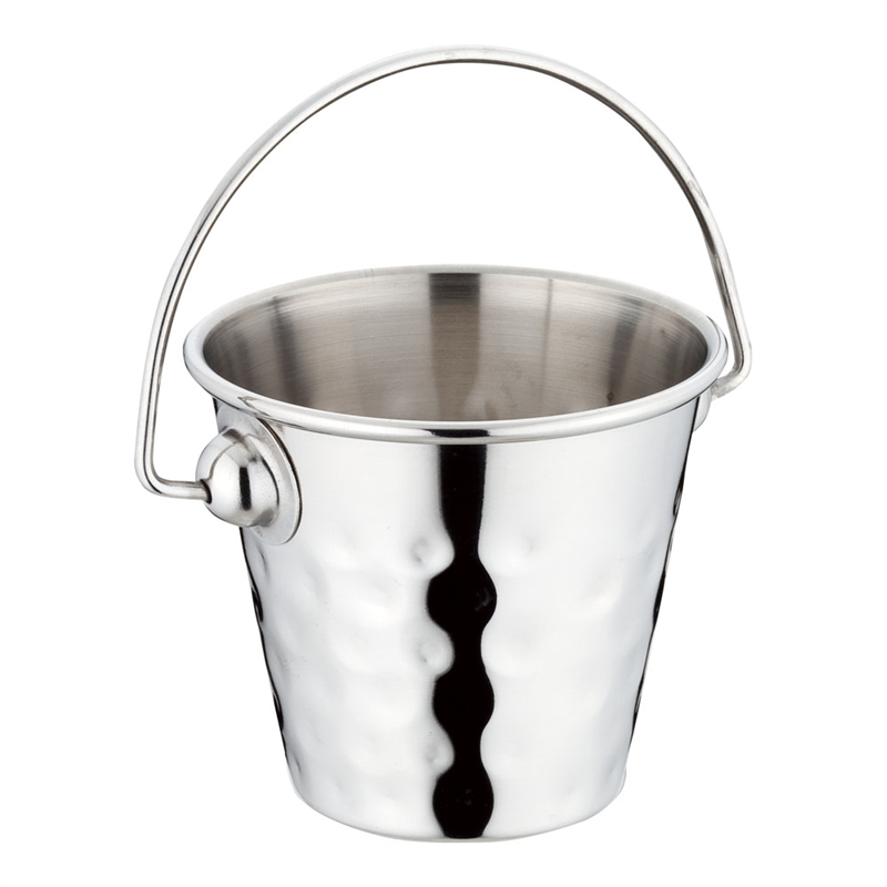 ステンレス プチバケット(ツチ目入) 13cm 1個(ご注文単位1個)【直送品】