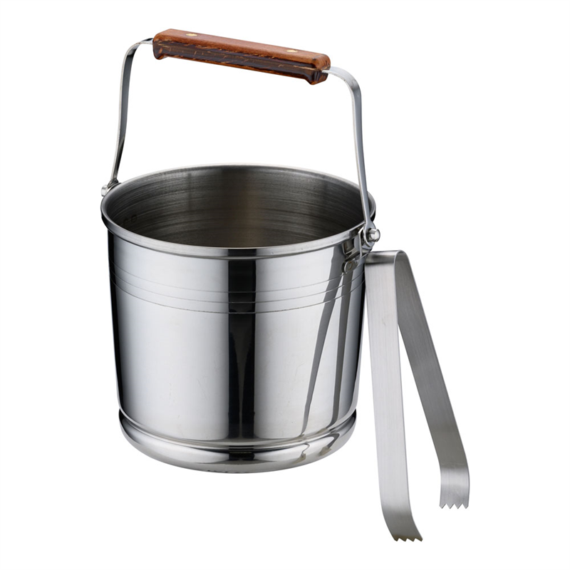 【直送品】桃印１８－８ローズ柄新型アイスペール （トング付） 1箱（ご注文単位1箱）