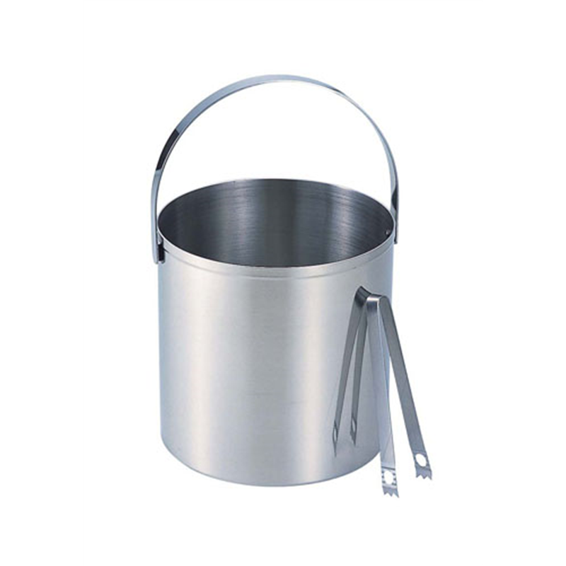 MS18-8アイスペール蓋なし トング付 大 MR-132 1箱(ご注文単位1箱)【直送品】