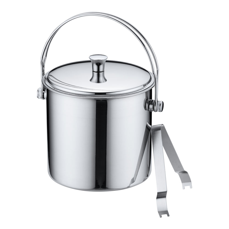 ステン2層式アイスペール 2.0L 1箱(ご注文単位1箱)【直送品】