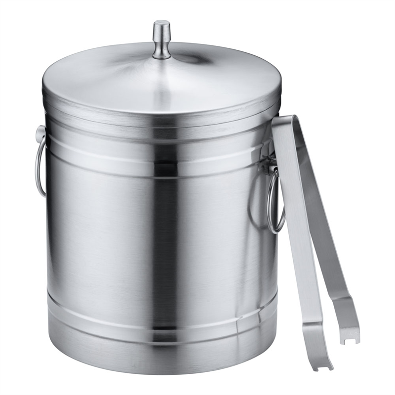 KO 18-8アイスバケット 2L (トング付) 1箱(ご注文単位1箱)【直送品】