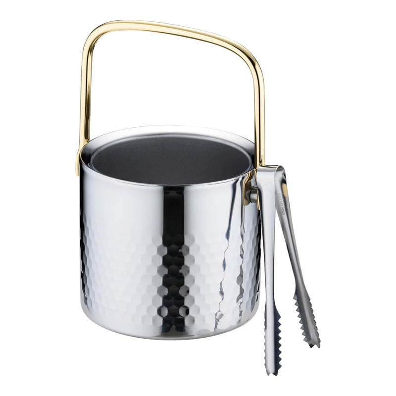 アロー 18-8二重アイスペール (トング付) 1袋(ご注文単位1袋)【直送品】