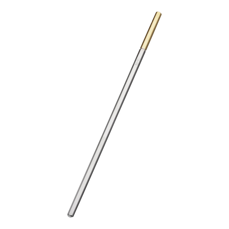 18-8六角マドラー（部分金メッキ） 130mm 1袋（ご注文単位1袋）【直送品】