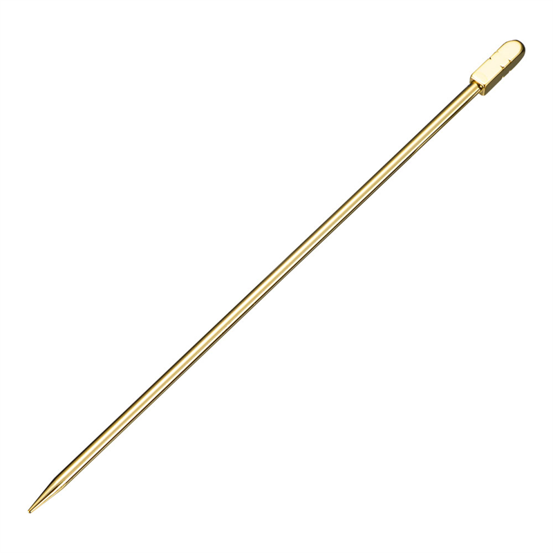 18-8カクテルピン　金メッキ（6本入） 角棒型 1袋（ご注文単位1袋）【直送品】