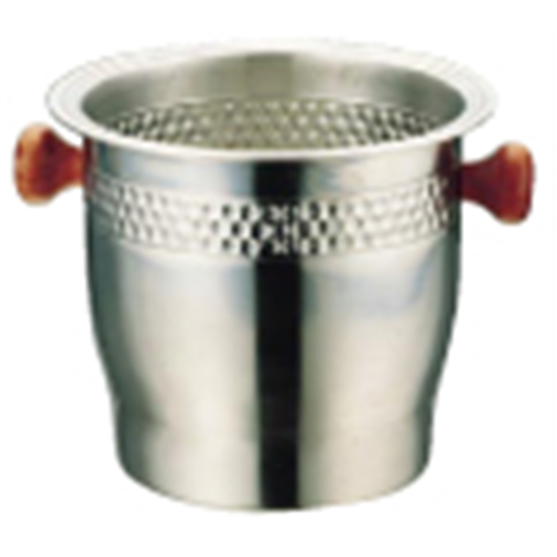 UK18-8木柄ワインクーラー 1箱(ご注文単位1箱)【直送品】