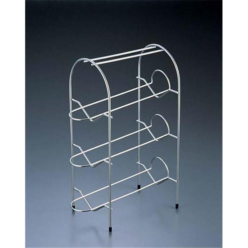 18-8　ワインボトルラック　3本掛  1個（ご注文単位1個）【直送品】