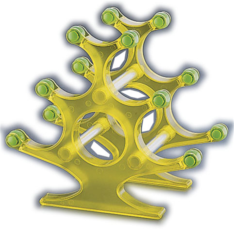 アクリル　カラーワインラック　5ボトル WNBR-T　イエロー 1箱（ご注文単位1箱）【直送品】
