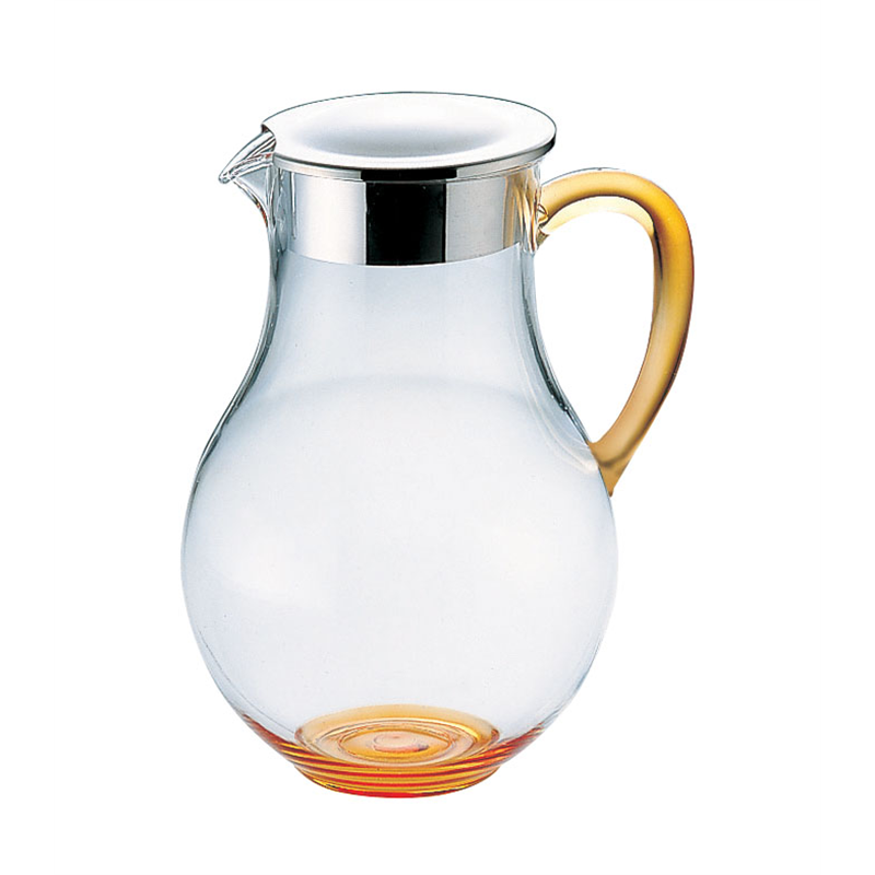 UKウォーターピッチャー（蓋付）2.2L オレンジ　03031092 1箱（ご注文単位1箱）【直送品】