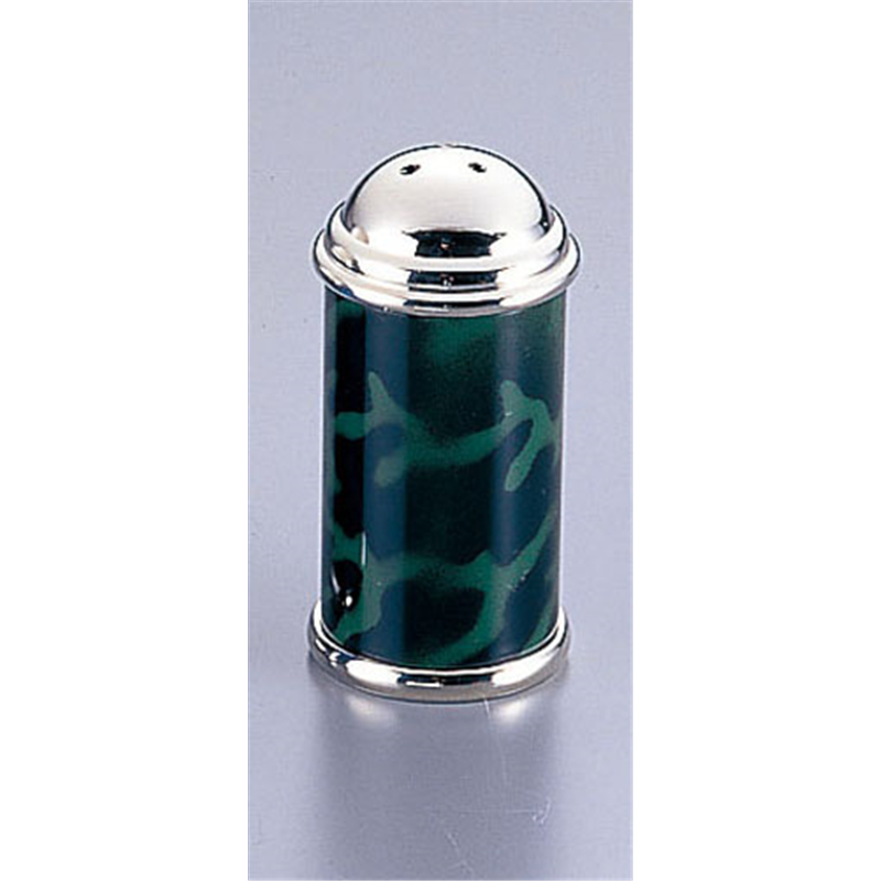 ヘラス 塩入れ(3穴) グリーンマーブル 1箱(ご注文単位1箱)【直送品】