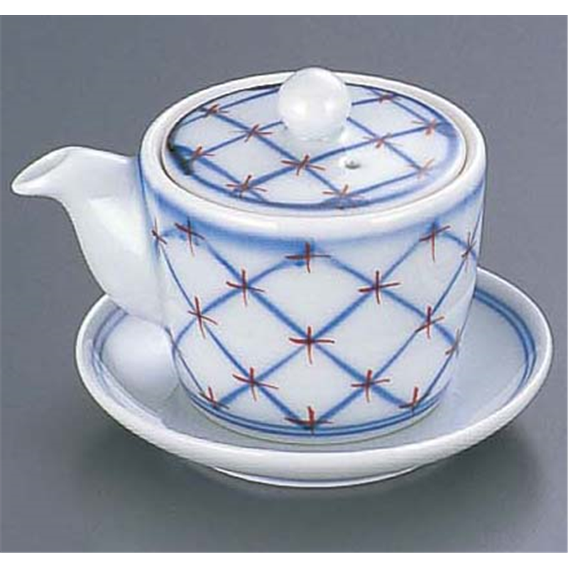 四弁花　台付ミニ醤油差し（受皿付） T05-19 1個（ご注文単位1個）【直送品】