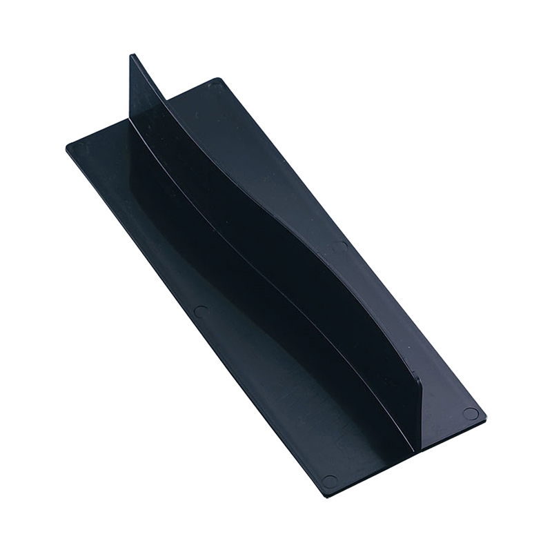 PP S字型パーティション 黒 O-7-6 1個(ご注文単位1個)【直送品】