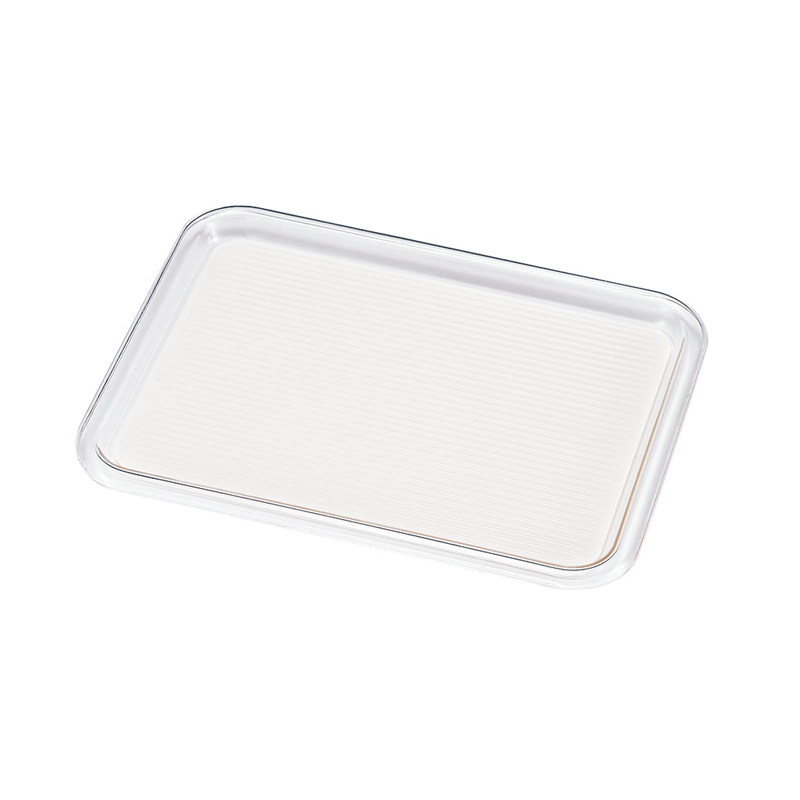 クリア　マジックトレー　角型 14インチ（大）ホワイト 1袋（ご注文単位1袋）【直送品】