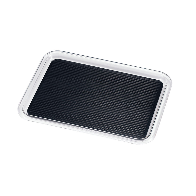 クリア　マジックトレー　角型 10インチ（小）ブラック 1袋（ご注文単位1袋）【直送品】