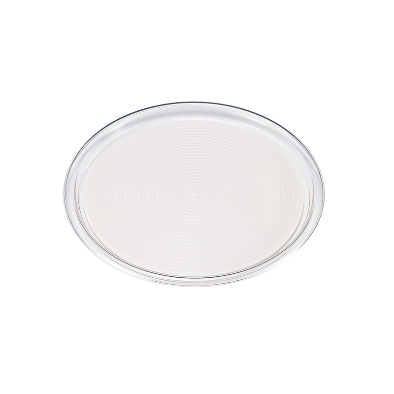 クリア　マジックトレー　丸型 14インチ（大）ホワイト 1袋（ご注文単位1袋）【直送品】