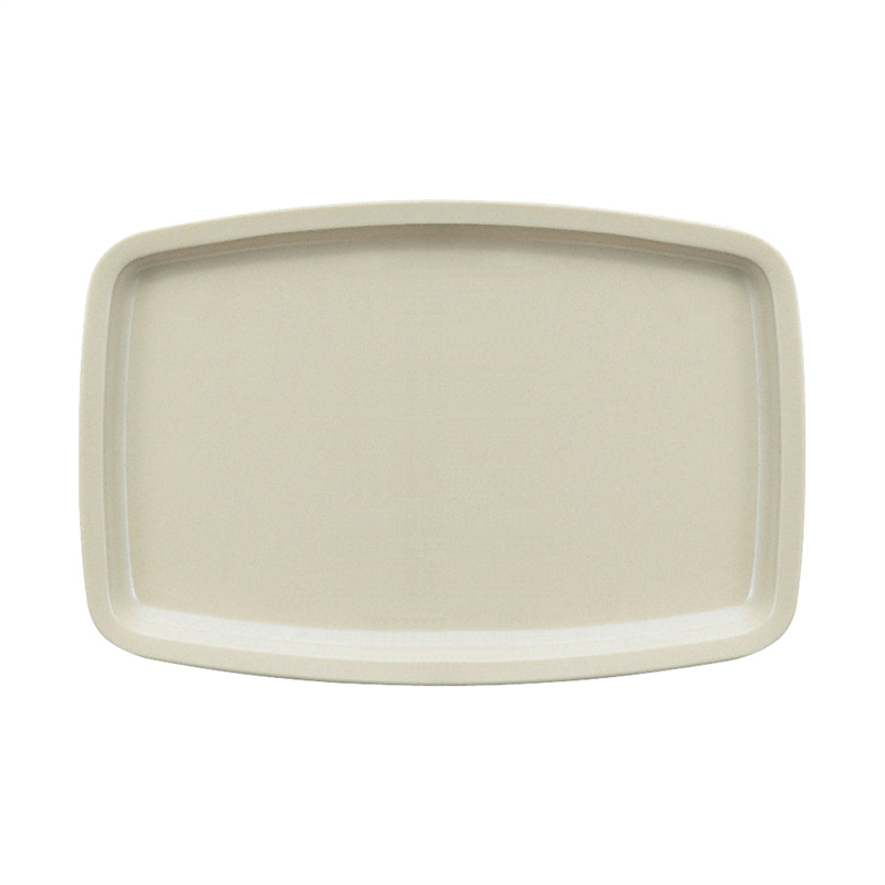 メラミン　スナックトレーM-160 アイボリー 1個（ご注文単位1個）【直送品】