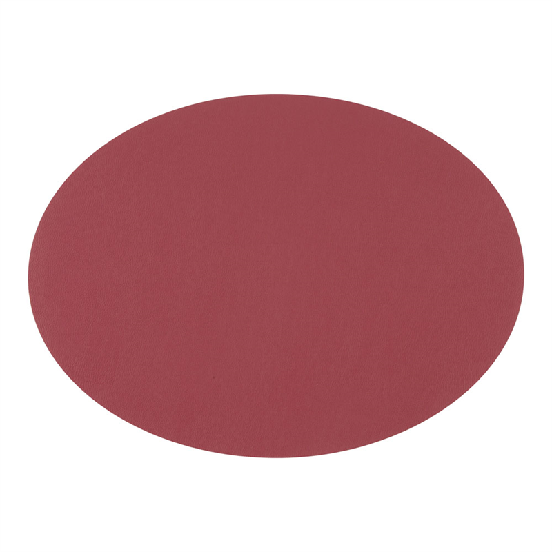 ジックザック　プレースマット　オーバル レッド 1個（ご注文単位1個）【直送品】