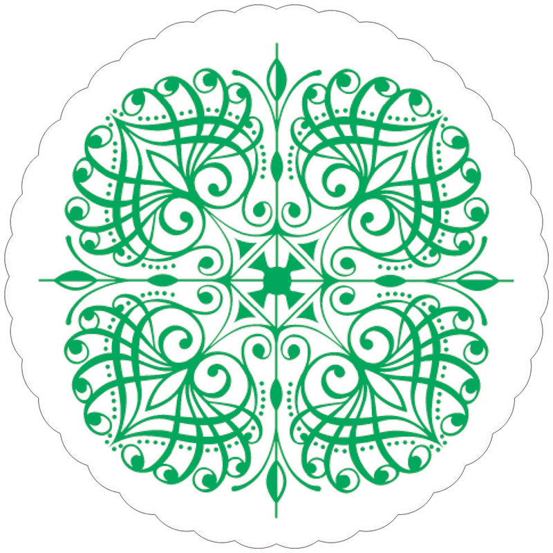 紙コースター 菊丸緑(100枚入) 10900 1個(ご注文単位1個)【直送品】