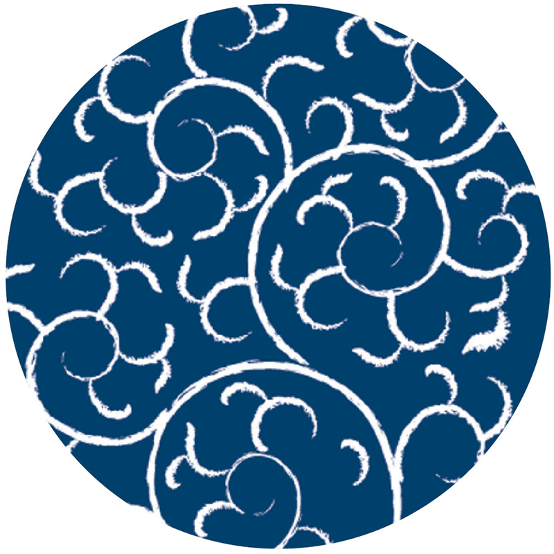 紙コースター 唐草(100枚入) 12805 紺 1個(ご注文単位1個)【直送品】