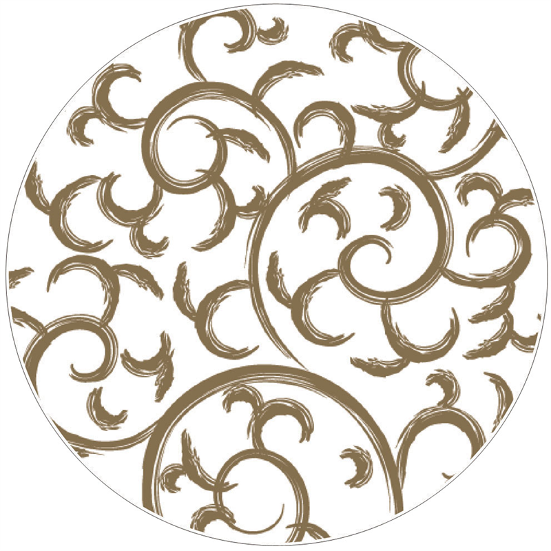 紙コースター 唐草(100枚入) 12806 茶 1個(ご注文単位1個)【直送品】