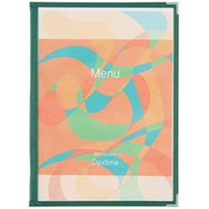 シンビ　メニューブック　スリム B-ABW　緑 1袋（ご注文単位1袋）【直送品】