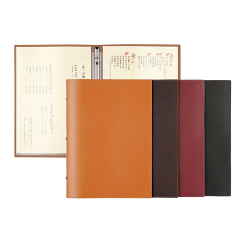 シンビ　メニューブック　スリム B-KM　黒 1袋（ご注文単位1袋）【直送品】