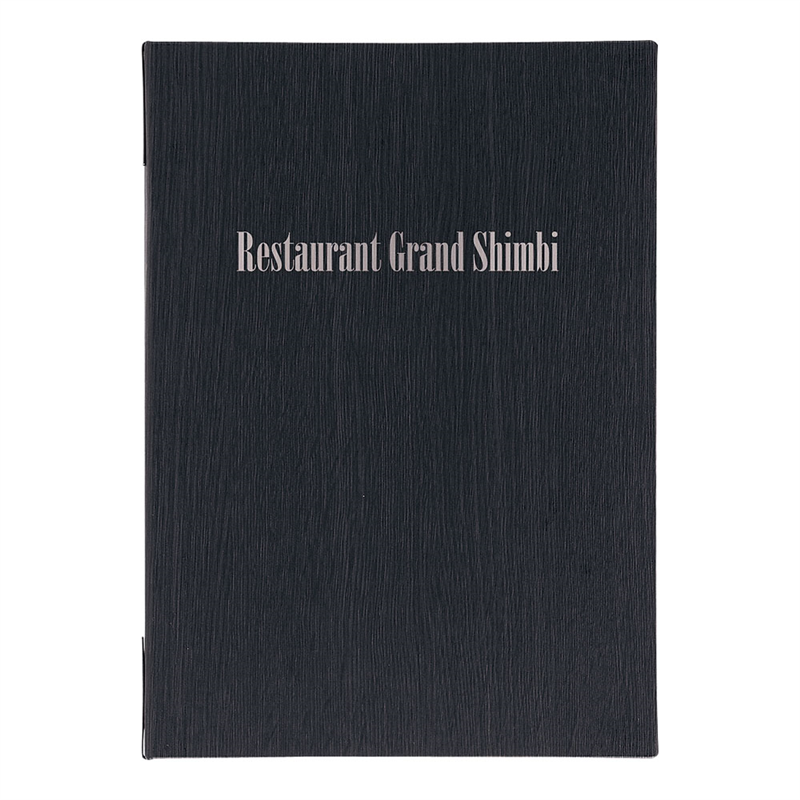シンビ メニューブック LS-11 黒 1袋(ご注文単位1袋)【直送品】