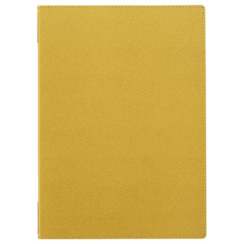 えいむ　高級ソフト合皮メニュー（A4） LB-801　イエロー 1袋（ご注文単位1袋）【直送品】