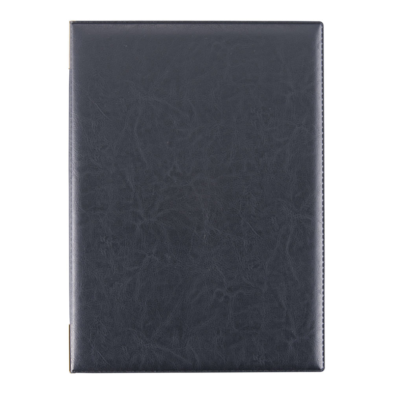 えいむ レザータッチメニューブック LB-401(大)ブラック 1袋(ご注文単位1袋)【直送品】