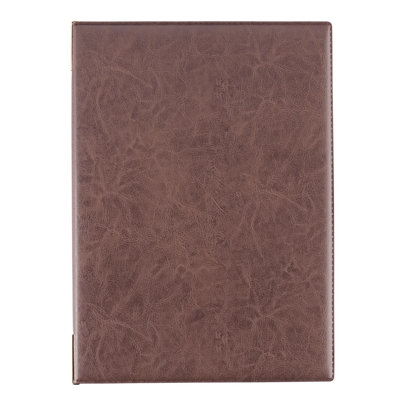 えいむ レザータッチメニューブック LB-401(大)ブラウン 1袋(ご注文単位1袋)【直送品】