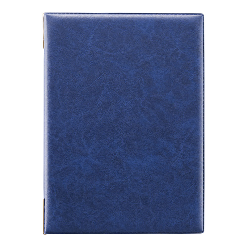 えいむ レザータッチメニューブック LB-402(中)ダークブルー 1袋(ご注文単位1袋)【直送品】