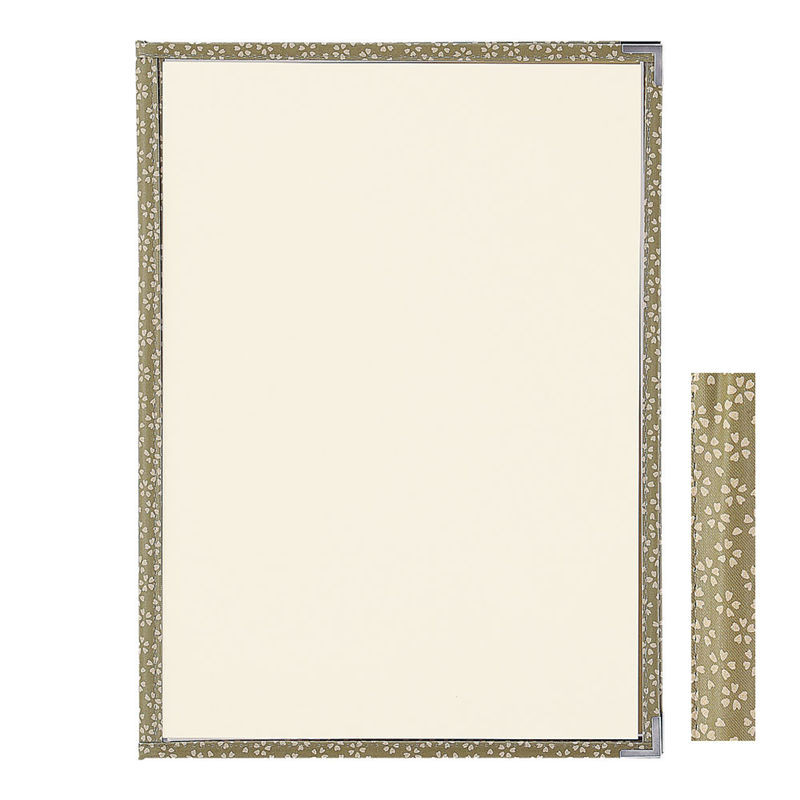 PP布地クリアテーピングメニューブック 桜柄 PTA-441 緑 1袋(ご注文単位1袋)【直送品】