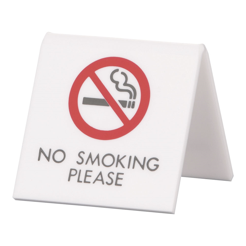 アクリル 卓上禁煙サイン UP662-4 1袋(ご注文単位1袋)【直送品】