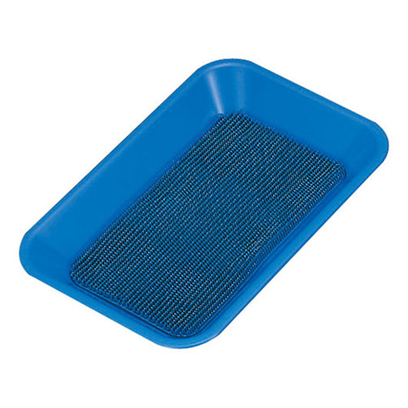 PP　角型カルトンマット付（つり銭受け） 青 1袋（ご注文単位1袋）【直送品】