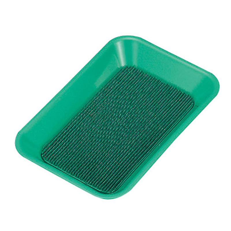 PP　角型カルトンマット付（つり銭受け） 緑 1袋（ご注文単位1袋）【直送品】