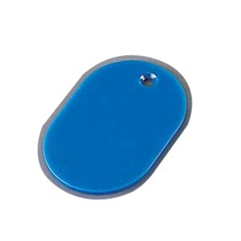 スチロール　番号札（無地） 小　ブルー（100枚入） 1個（ご注文単位1個）【直送品】