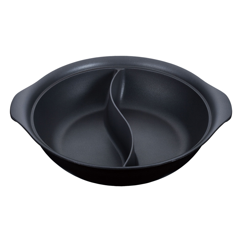 UK　アルミIHホットパン　2仕切 30cm 1個（ご注文単位1個）【直送品】