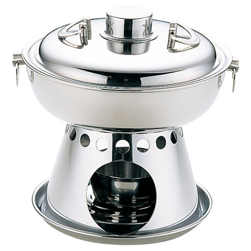 UKステンレス　1人用　ホーコー鍋 （固形用） 1個（ご注文単位1個）【直送品】