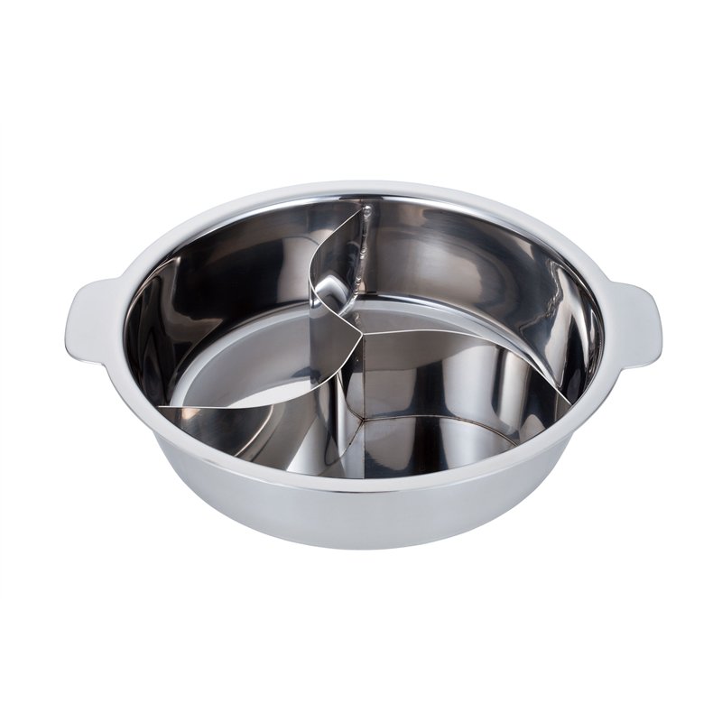 UK　18-0チリ鍋（3仕切・蓋なし） 33cm 1個（ご注文単位1個）【直送品】