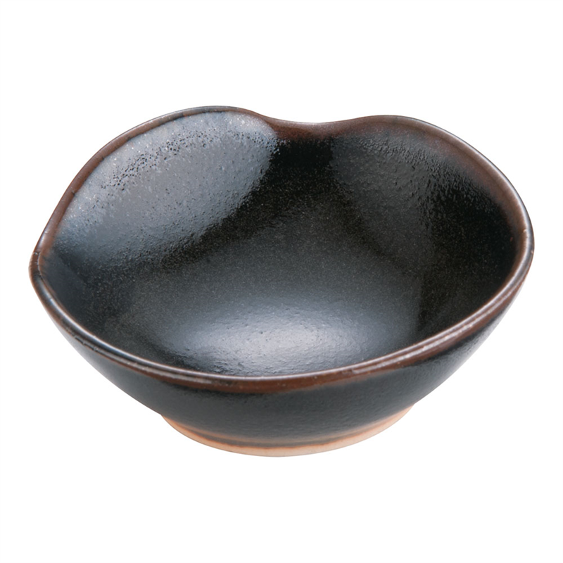 柚子天目　小レンゲ台 T03-240 1個（ご注文単位1個）【直送品】