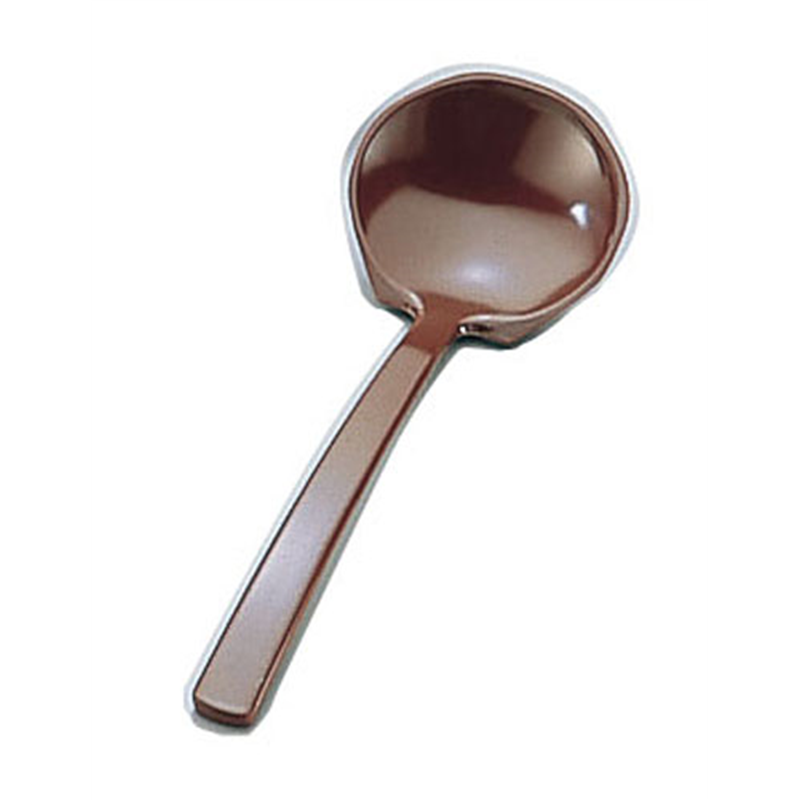 メラミン　田舎杓子 茶 1個（ご注文単位1個）【直送品】