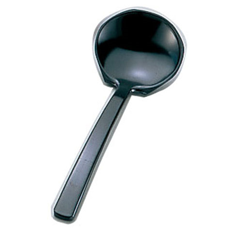 メラミン　田舎杓子 黒 1個（ご注文単位1個）【直送品】