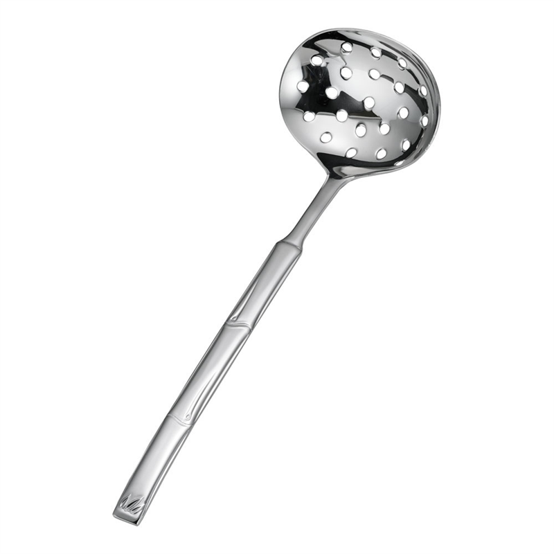 18-8食道楽 竹彫穴明お玉 1袋(ご注文単位1袋)【直送品】