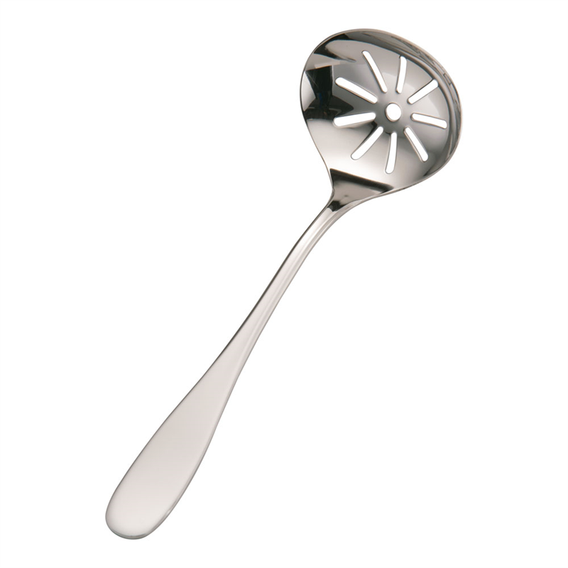 18-8共柄卓上お玉 穴明 1袋(ご注文単位1袋)【直送品】