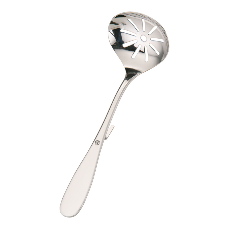 18-8共柄卓上お玉フック付き 穴明 1袋(ご注文単位1袋)【直送品】