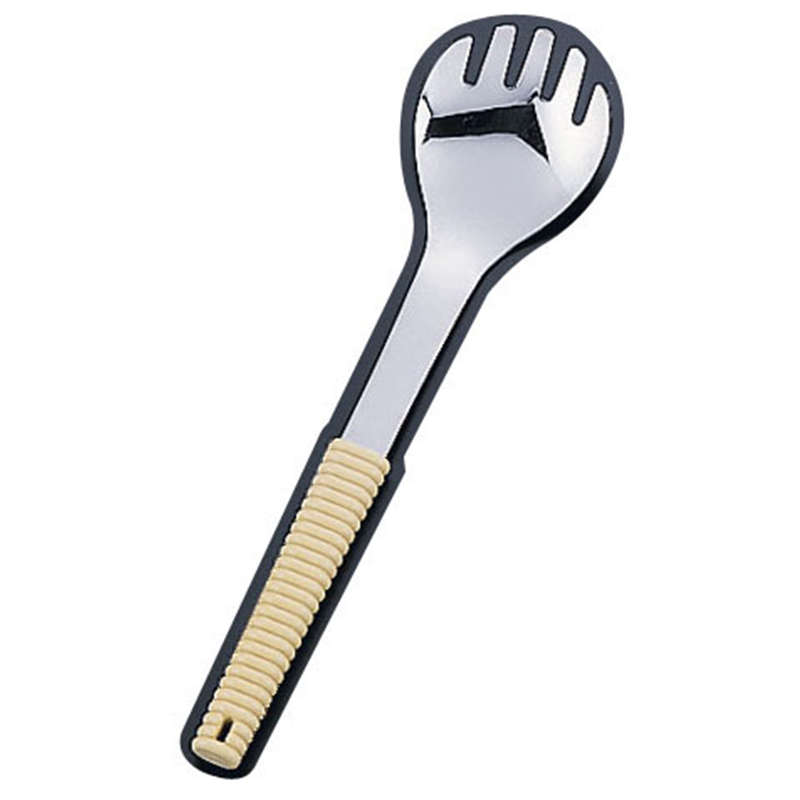 18-8味道楽　盛り付けフォーク　穴無 アイボリー 1袋（ご注文単位1袋）【直送品】