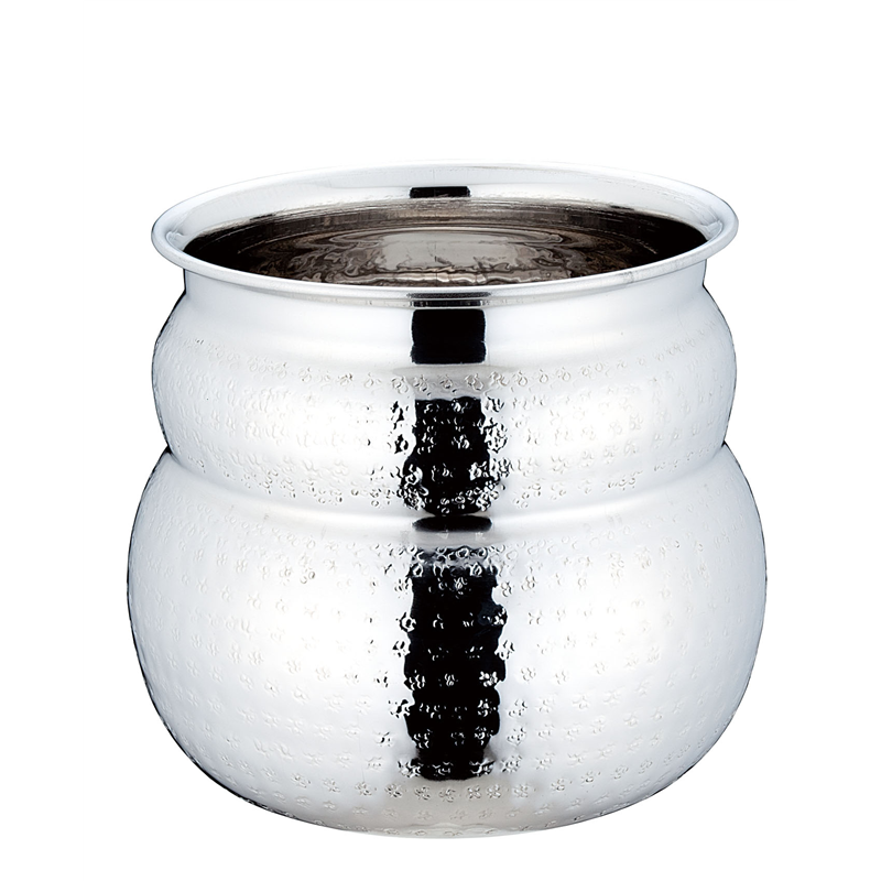 UK　ステンレス　ガラ入れ　スパイラル ストーンハンマード　S 1個（ご注文単位1個）【直送品】