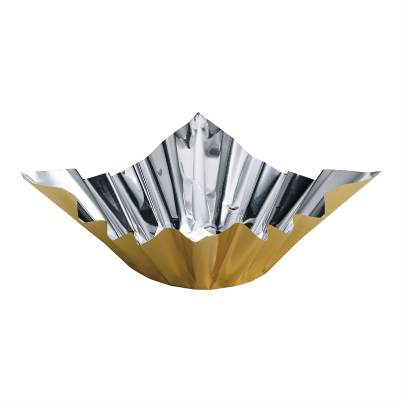 アルミ箔鍋　　金（200枚入） FN-24G 1箱（ご注文単位1箱）【直送品】