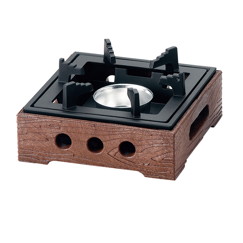 アルミ民芸こんろ　B-1 茶　M11-503 1袋（ご注文単位1袋）【直送品】